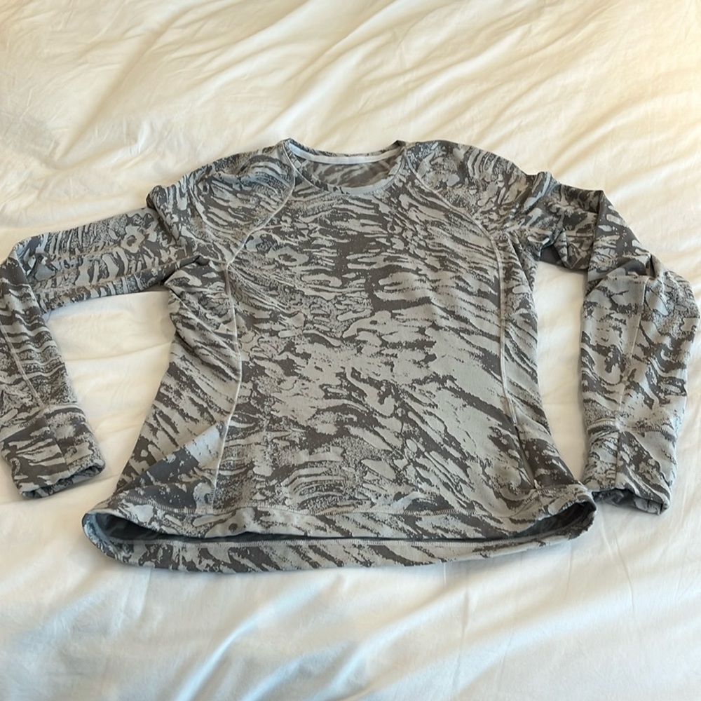 Lululemon Its Rulu Run Long Sleeve Shirt Jacquard 10